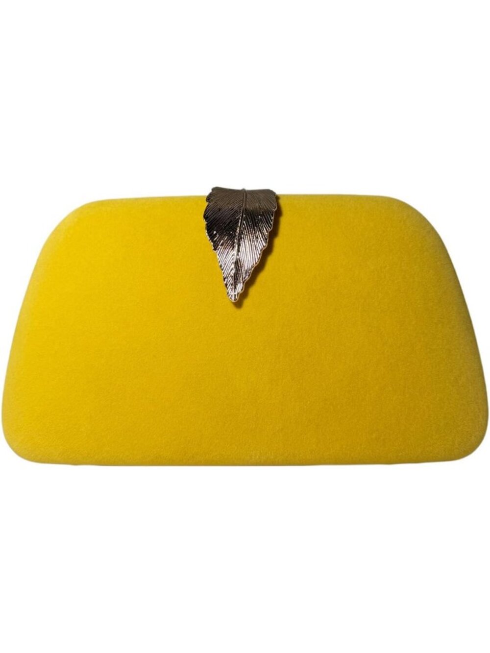 Women's Camel Elegant Clutch Purse Metallic Leaves Clasp Banquet Evening Bag